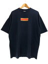 00SS SUPREME Gucci Box Logo S/S Tee (NAVY) XL シュプリーム グッチ ボックスロゴ 半袖 Tシャツ 紺 ネイビー グッチカラー 初期 つるタグ 【中古品】