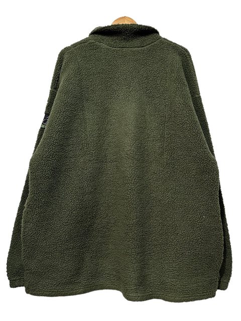 00s FUBU Pullover Fleece Jacket オリーブ XL フブ フリースジャケット プルオーバー ヒップホップ 緑 グリーン 古着 【中古】