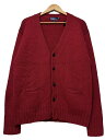 90s Polo Ralph Lauren Wool Knit Cardigan 赤 M ポロラルフローレン ウール ニット カーディガン レッド 古着 【中古】