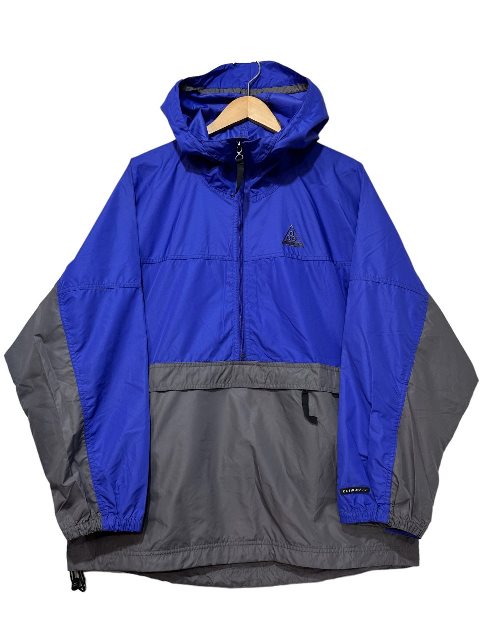 96N NIKE ACG Logo Nylon Anorak Parka D L 90s iCL G[V[W[ AmbNp[J[ iCWPbg u[ O[ Ò yÁz