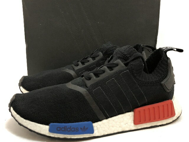 17年製 ADIDAS ORIGINALS NMD_R1 PK OG CORE BLACK/LUSH RED US10/28.0 黒 アディダス NMD S79168 【中古】