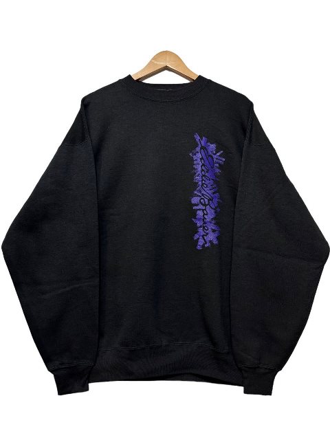 80s Eddie Bauer Print Sweatshirt 黒 XL エディーバウアー スウェット 黒タグ ブラック 古着 【中古】