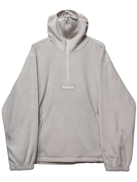 22AW SUPREME Polartec Facemask Half Zip Pullover (Stone) D XL Vv[ |[ebN tFCX}XN n[tWbv vI[o[ yVÕiEgpz