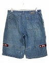 90s MARITE ＋ FRANCOIS GIRBAUD Denim Shuttle Shorts #15 青 ブルー 36 マリテフランソワジルボー デニム シャトルショーツ シャトルパンツ 【中古】