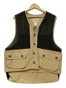 USA製 80s〜90s L.L.Bean Duck Mesh Fishing Vest ベージュ黒 L エルエルビーン フィッシングベスト ハンティングベスト...