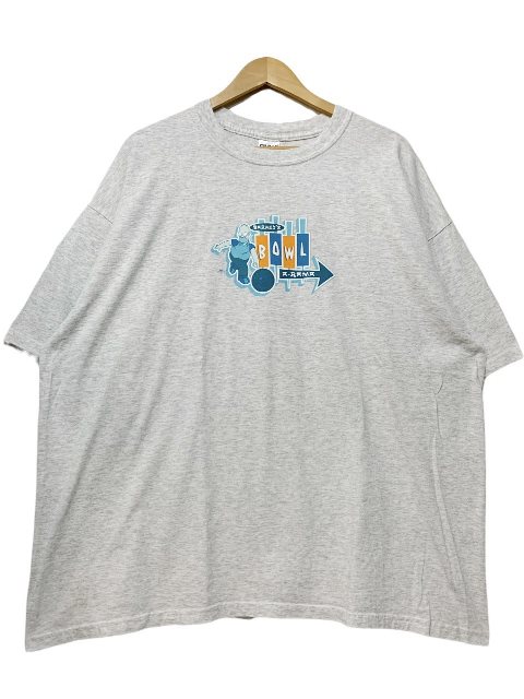 03年 THE SIMPSONS "Barney's Bowl A Rama" Print S/S Tee 灰 2XL 00s シンプソンズ 半袖 Tシャツ ボーリング キャラクター アニメ 映画 