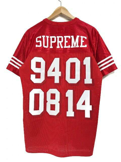 14SS SUPREME Championship Football Top (RED) M シュプリーム チャンピオンシップ フットボールトップ 赤 レッド フットボールシャツ ユニフォーム 【中古】