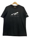 90s NIKE ANDRE AGASSI Print S/S Tee 黒 M ナイキ アンドレアガシ 半袖 Tシャツ ロゴ プリント テニス ブラック 古着 【中古】