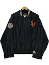 USA製 90s STARTER San Francisco Giants Nylon Pullover Jacket 黒 L スターター サンフランシスコジャイアンツ ナイロンジャケット 古着 【中古】