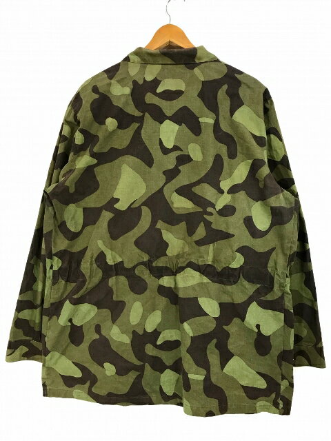 Finland Military Camo Jacket 迷彩 L XL フィンランド軍 ミリタリー ジャケット カモ柄 【中古】