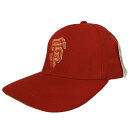 USA製 Deadstock MLB San Francisco Giants 6 Panel Strapback Cap 赤 サンフランシスコジャイアンツ キャップ 6パネル デッドストック 【新古品 未使用】