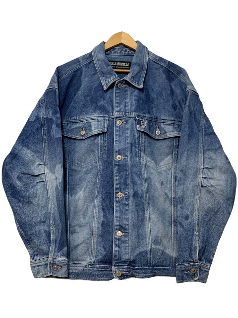 00s PELLE PELLE Bleached Denim Jacket  L yy fjWPbg u[` qbvzbv Tvi u[ Ò yÁz