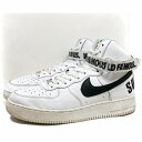 14年製 SUPREME × NIKE AIR FORCE 1 HIGH SP 白黒 US10/28.0 シュプリーム ナイキ エアフォース1 スペシャル 698696-100 【中古】