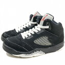 16年製 NIKE AIR JORDAN 5 RETRO OG BP 黒 US2Y/21.0 ナイキ エアジョーダン 5 レトロ キッズ 440889-003 【中古】