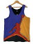 90s NIKE AIR JORDAN 8 Tank Top 黒紫 XL ナイキ エアジョーダン8 タンクトップ カットソー ノースリーブ マルチカラー 【中古】