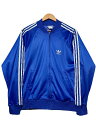 USA製 80s adidas ATP Track Jacket 青 M アディダス トラックジャケット ジャージ トレフォイル KEYROLAN ブルー 古着 【中古】