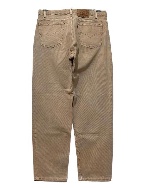 樂天商城 - USA製 94年 Levi's 550 Over Dyed Denim Pants ベージュ W35×L30 90s リーバイス Levis デニムパンツ 後染め アメリカ製 古着 【中古】