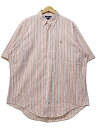 90s Polo Ralph Lauren Stripe Cotton BD S/S Shirt sN XL |t[  Vc XgCv {^_E |j[ }`J[ Ò yÁz