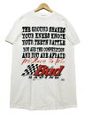 97年 Budweiser Racing Print S/S Tee 白 L 90s バドワイザー レーシング 半袖 Tシャツ ロゴ プリント 企業T 企業物 TULTEX ホワイト 古着 