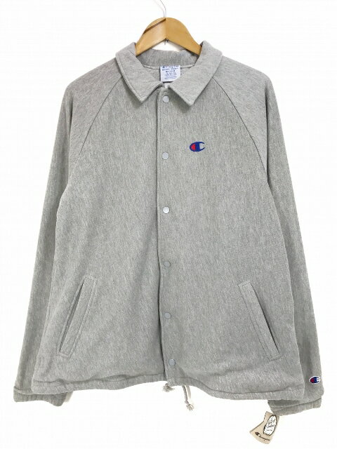 チャンピオン コーチジャケット メンズ US企画 Champion R/W French Terry Jacket (GREY) チャンピオン リバースウィーブ フレンチ テリー ジャケット スウェット コーチジャケット 【新古品・未使用】