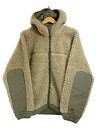 USA製 04年 patagonia Retro Rhythm Hoody KHAKI S パタゴニア レトロ リズムフーディー フリースジャケット ナチュラル カーキ ベージュ 20930F4 【中古】