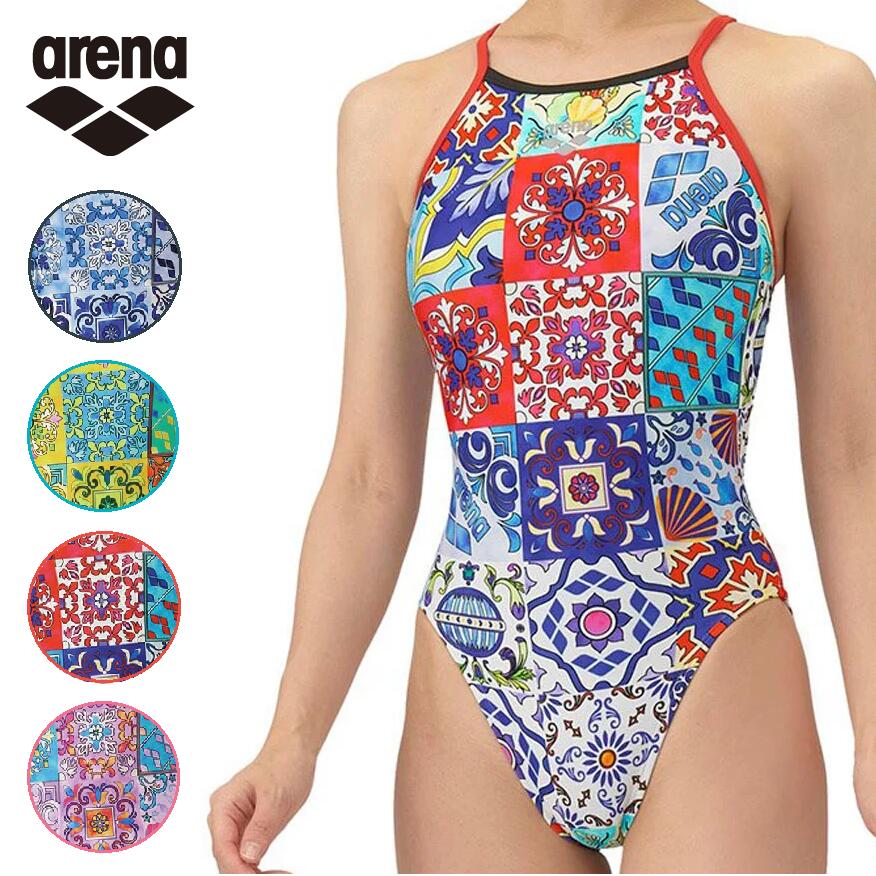 樂天商城 - arena アリーナ AS5FWM20L レディース タフスーツ 　練習用水着 オープンバック 水泳 競泳 トレーニング水着