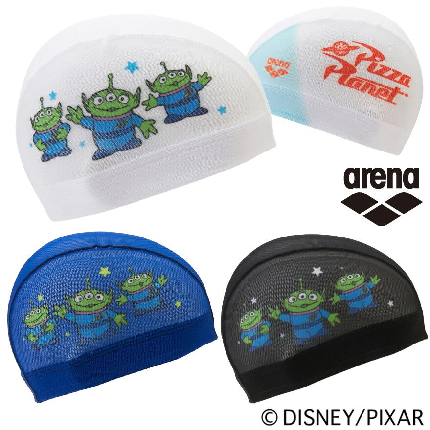 arena DISNEY メッシュキャップ AS6FSC82U トイ・ストーリー スイムキャップ 左右別プリント エイリアン リトル・グリーン・メン 水泳 ディズニー 帽子 トイストーリー TOYSTORY