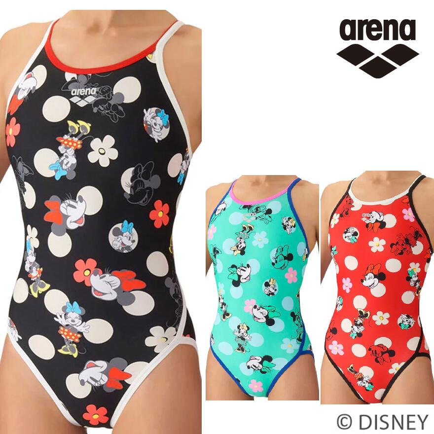 Rakuten - arena アリーナ AS6FWM51L DISNEY ミニーマウス タフスーツ 練習用水着 レディース 水泳 競泳 ディズニー トレーニングワンピース