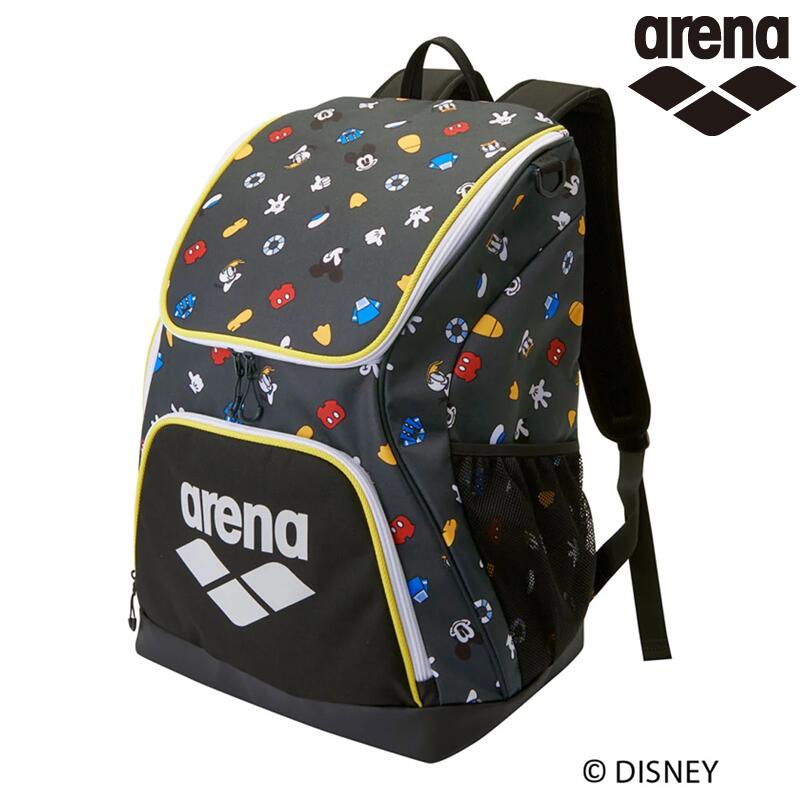 ARENA リュック AS6SBP88U ディズニー アリーナ バックパック 大きい 水泳 スイマー 柄 水泳 バッグ Disney