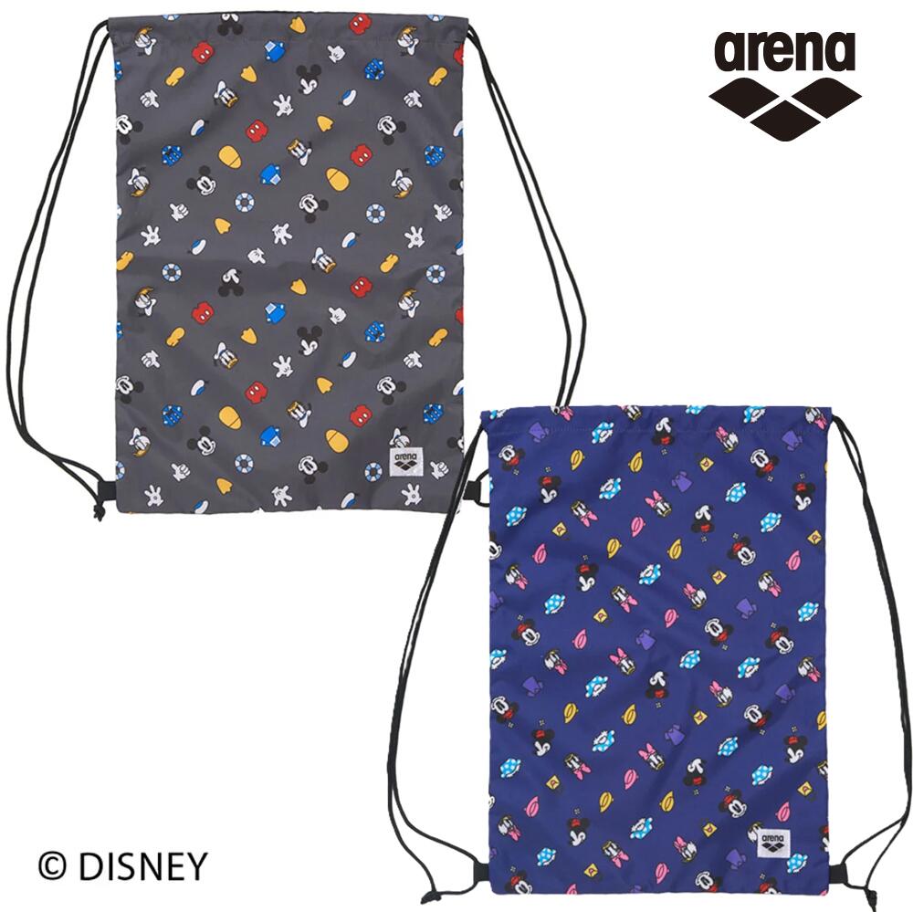 樂天商城 - ARENA マルチバッグ AS6SBP89U Disney ディズニー アリーナ 水泳 スイマー 柄 ナップサック ミッキー ドナルド ミニー デイジー