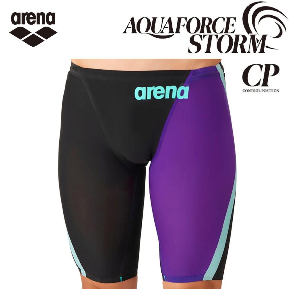 樂天商城 - AQUAFORCE STORM メンズ CP AS6SRC01M 2026新色 PPEM arena アクアフォースストームCP レーシングスパッツ レース水着 水泳 競泳