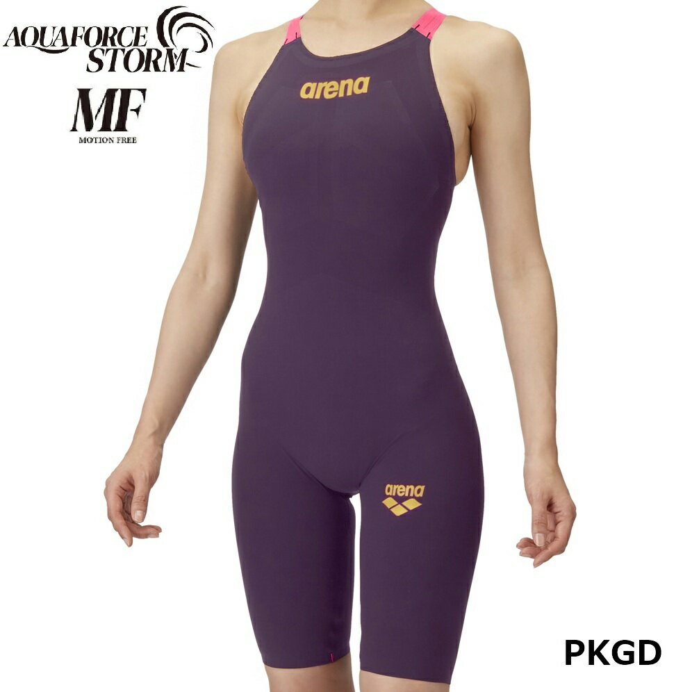 AQUAFORCE STORM レディース MF arena AS6SRC02L 新色 アクアフォースストームMF レーシングワンピーススパッツ　レース水着　水泳　競泳 アリーナトップレーシングモデル。「AQUAFORCE STORM MF...