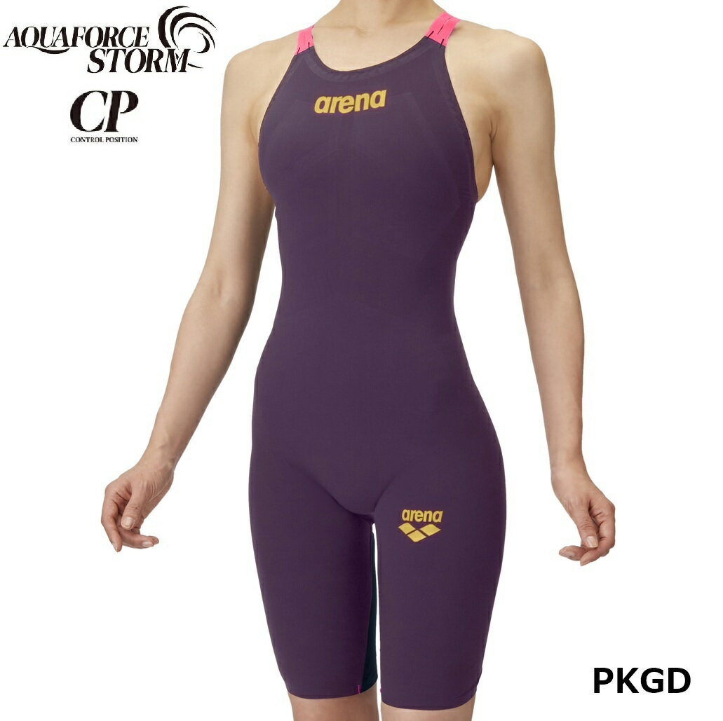 AQUAFORCE STORM レディース CP arena AS6SRC00L 新色 アクアフォースストームCP レーシングワンピーススパッツ レース水着 水泳 競泳 アリーナトップレーシングモデル。「AQUAFORCE STORM CP...