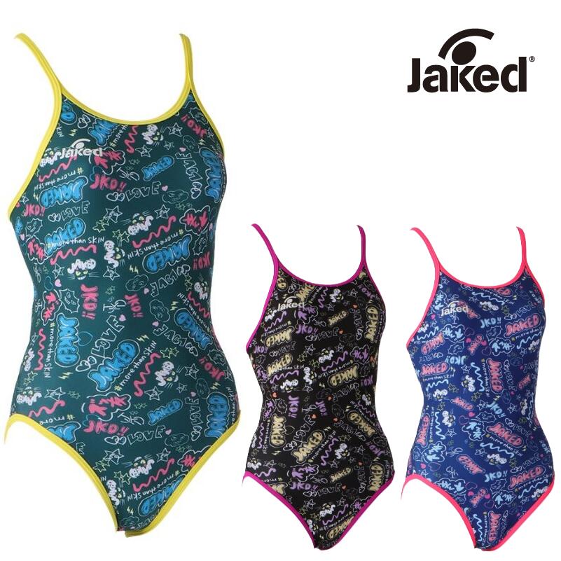 Jaked　練習用水着　830328　レディース　トレーニング水着　水泳　競泳　ワンピース Jaked レディース練習用水着 830328 Jakedの練習用水着です。ワンピースタイプ。■Jaked■品番：820328■カラーブラックネイビーグリーン■サイズ2S / S / M / L / LL■品質表地：複合繊維（ポリエステル）66％　ポリエステル34％裏地：ナイロン100%バインダー：ポリエステル80%、ポリウレタン20％■中国製※公式大会不可※サイズ・カラーをご確認ください。水着は直接肌に触れる商品の為、お客様ご都合による返品・交換はご遠慮いただいております。お客様による注文間違いや未開封商品につきましても、商品お受け取り後の返品・交換はできませんのでご了承ください。 5
