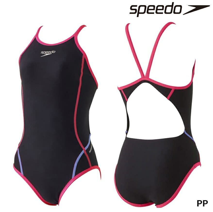 speedo　練習用水着　STW02301　プッシュアップターンズスーツ　レディース　トレーニング水着 シンプルなデザインのspeedo 練習用水着 日々プールでトレーニングを重ねる学生やアクティブスイマーをサポートする、練習用スイムウエアコレクション「TurnS(ターンズ)」のレディーススーツです。毎日のトレーニングを支える高い耐塩素性・4WAYストレッチ性に加え、透けにくい厚みと柔らかな風合いを実現し、ペットボトルを粉砕して再生したリサイクルポリエステルと植物性由来原料のSOLOTEXを使用した環境配慮型素材「ENDURANCE ECO（エンデュランス・エコ）」を採用しました。水抜けのよい大きな背穴と肩周りの動きを妨げないV字の肩ストラップ。無地テイストのシンプルなデザインです。【ブランド】speedo　スピード【品番】STW02301【カラー】PPREBLMG【 素材 】表地：複合繊維（ポリエステル）66%、ポリエステル34%【原産国】中国または日本※サイズ・カラーをご確認ください。水着は直接肌に触れる商品の為、お客様ご都合による返品・交換はご遠慮いただいております。お客様による注文間違いや未開封商品につきましても、商品お受け取り後の返品・交換はできませんのでご了承ください。 5
