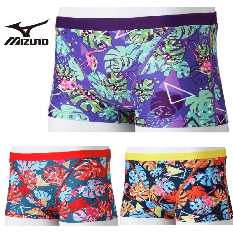 ミズノ　【Ri Collection】エクサースーツ　N2MBC068　練習用水着　MIZUNO メンズ　ショートスパッツ　水泳　競泳　トレーニング水着 エキゾチックな植物が気分をあげるデザイン 池江璃花子選手デザイン監修【Ri Collection】エキゾチックな植物が気分をあげるデザインです。快適なフィット感と優しい肌触り塩素につよい、ストレッチ性にすぐれた、やさしい肌触りの素材競泳選手の練習用として開発された水着　エクサースーツ素材ポリエステル100％で塩素に強い素材 U-Fit採用【ブランド】MIZUNO　ミズノ【品番】N2MBC068【カラー】35：グリーン54：オレンジ67：パープル【 素材 】複合繊維　（ポリエステル／ポリエステル）57％　ポリエステル43％※公式大会不可※サイズ・カラーをご確認ください。水着は直接肌に触れる商品の為、お客様ご都合による返品・交換はご遠慮いただいております。お客様による注文間違いや未開封商品につきましても、商品お受け取り後の返品・交換はできませんのでご了承ください。 5