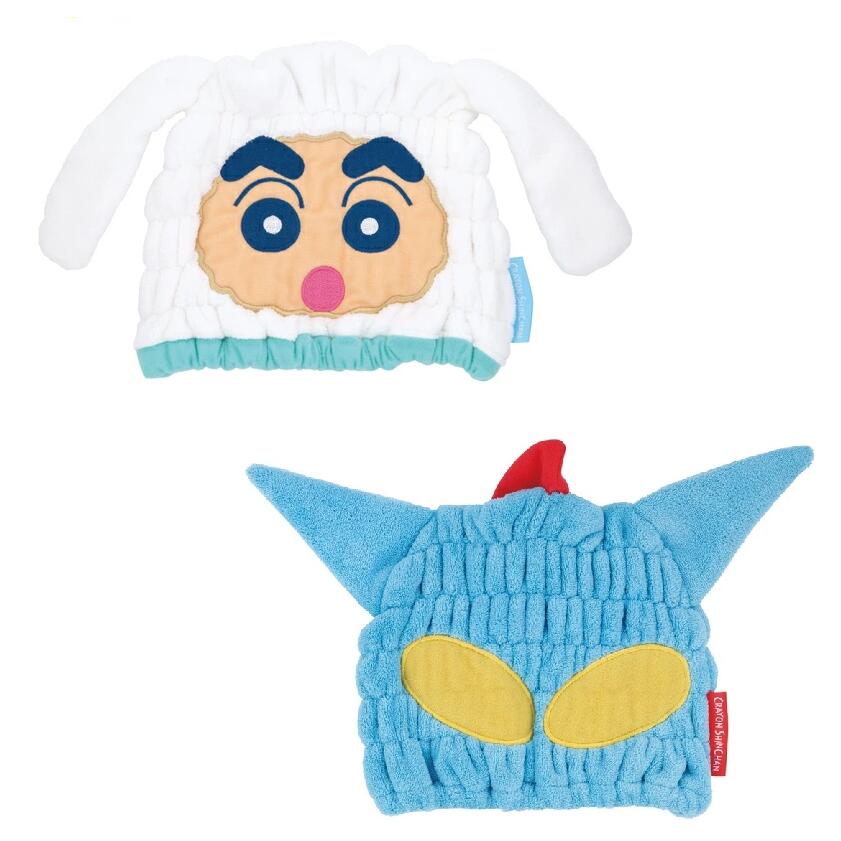クレヨンしんちゃん タオルキャップ マイクロファイバー ヘアキャップ 吸水速乾 しんちゃん シロ アクション仮面
