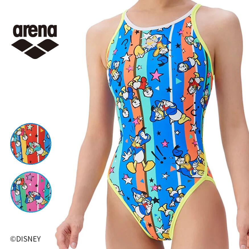 arena アリーナ AS5FWM53L DISNEY ドナルド タフスーツ 練習用水着 レディース 水...
