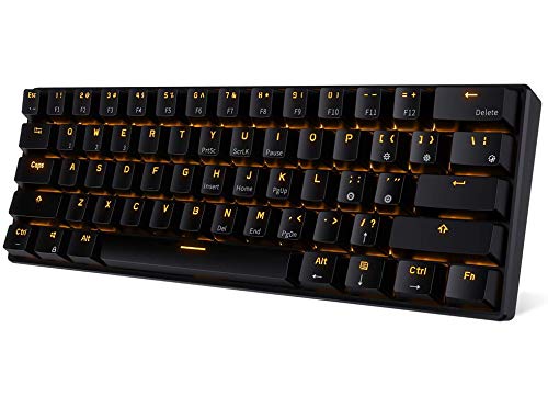 WENRUI メカニカルキーボード 機械式 ゲーミングキーボード 61キー Bluetooth 無線 USB 有線 茶軸 防水 充電式 LEDバ