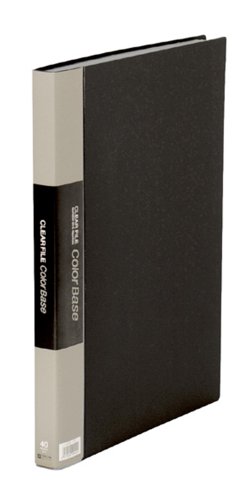 キングジム クリアーファイル カラーベース W B4S 142CW 黒