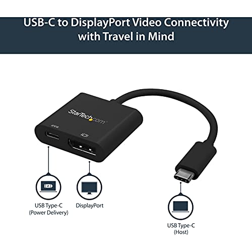StarTech.com USB-C - DisplayPort 1.2変換アダプタ／USB Power Delivery対応／4K60Hz／6