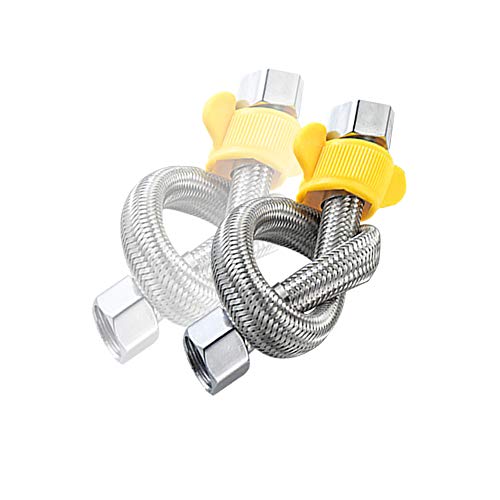 接続用フレキホース フレキパイプ 取り付けホース セット 水道用 水道管延長 呼び13 G1/2ナット (30cm ..