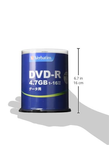 Veratim バーベイタム 1回記録用 DVD-R 4.7GB 100枚 ホワイトプリンタブル 1-16倍速 片面1層 DHR47JP100V