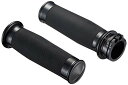 キジマ (kijima) バイク バイクパーツ メトラグリップ φ35x128mm アルミビレットボディー ハーレー ブラックアルマイト HD-