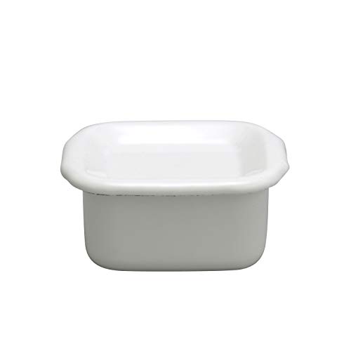 野田琺瑯 保存容器 ホーロー スクエア Sサイズ用 日本製 ホワイトシリーズ 琺瑯蓋付 WSH-S