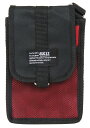 SK11 ハンディーポーチ メッシュポケット付 レッド F-745 RED