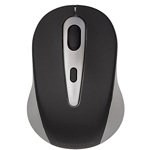 グリーンハウス ワイヤレスマウス 無線マウス クリック音が気にならない静音ボタン採用 DPI切り替えボタン搭載 GH-MULQOA-SV シルバ