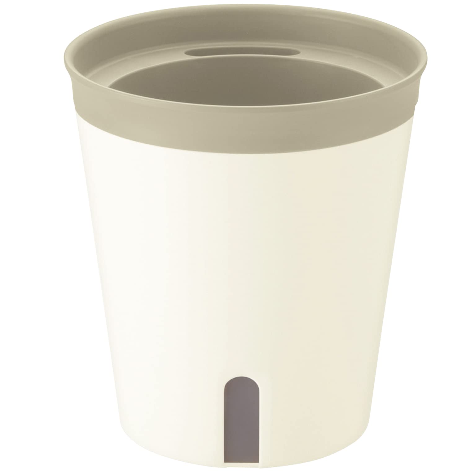 リッチェル 底面給水鉢 ミエルノPlus ポット 15型N ホワイト 700931 土容量 0.7L、水容量 0.3L