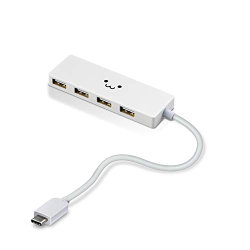 エレコム usハブ USB2.0 Type-C Aメス4ポート バスパワー 15cmケーブル MacBook/iPad/Surface GO P
