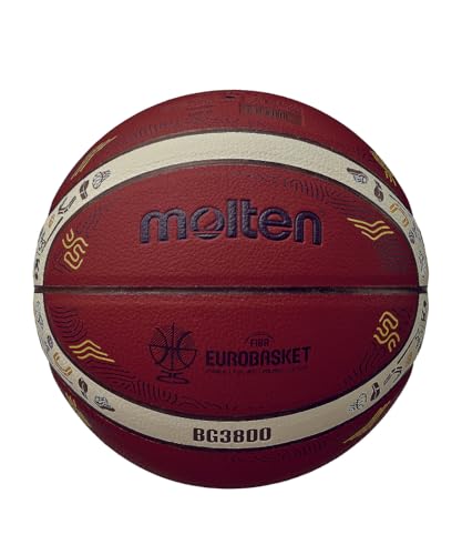 モルテン(molten) バスケットボール バスケ Eurobasket 2025モデル 合皮 人工皮革 7号球 B7G3800-E5Z